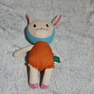 B Play Bunny Rabbit Plush Stuffed Plush Doll with Orange Outfit 12 Inch.2022